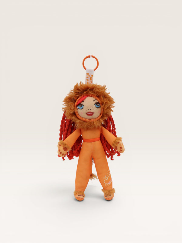 Lion Emma Memma Plush Bag Tag