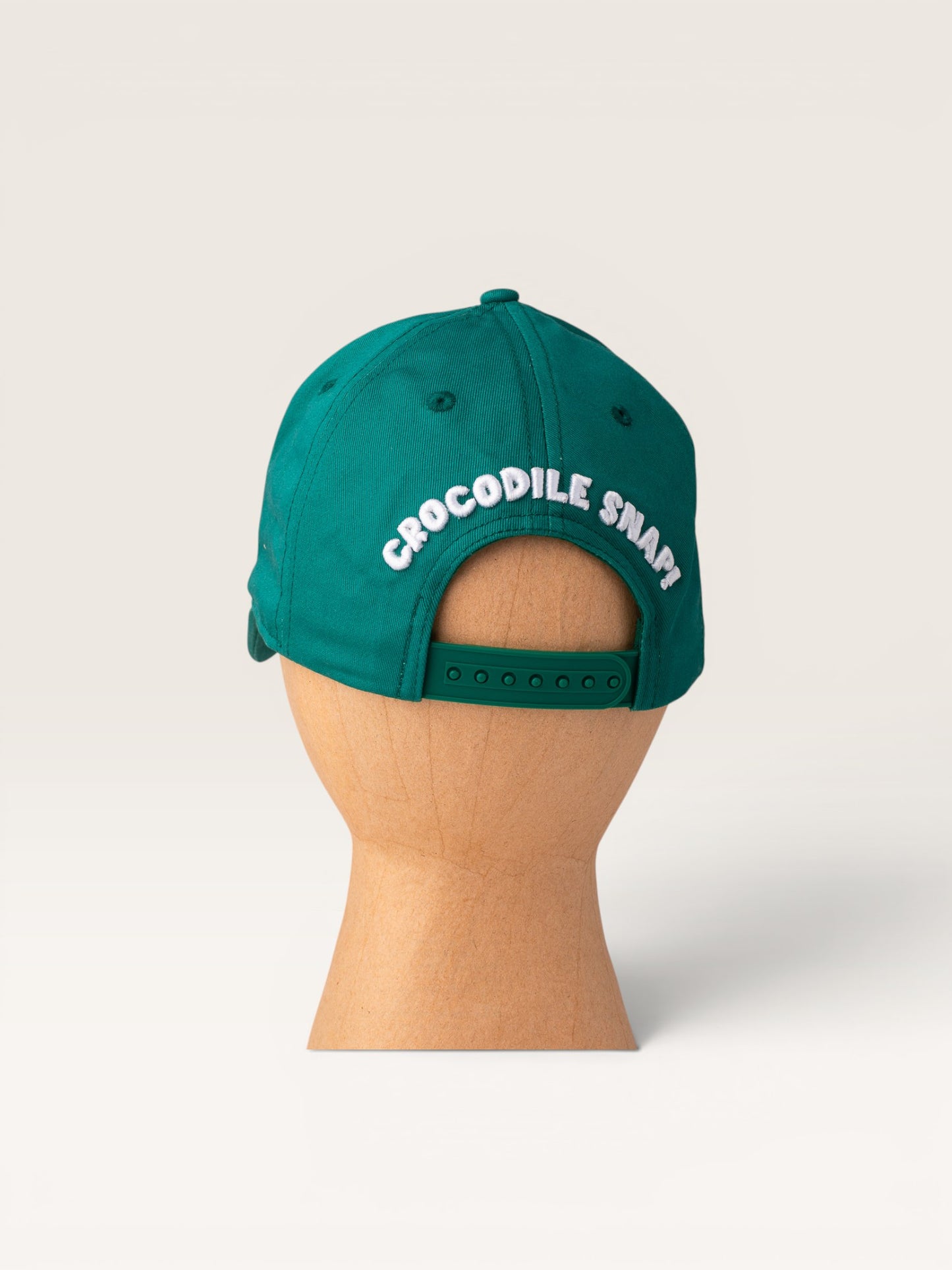 Child wearing Emma Memma Crocodile Snap Cap outdoors