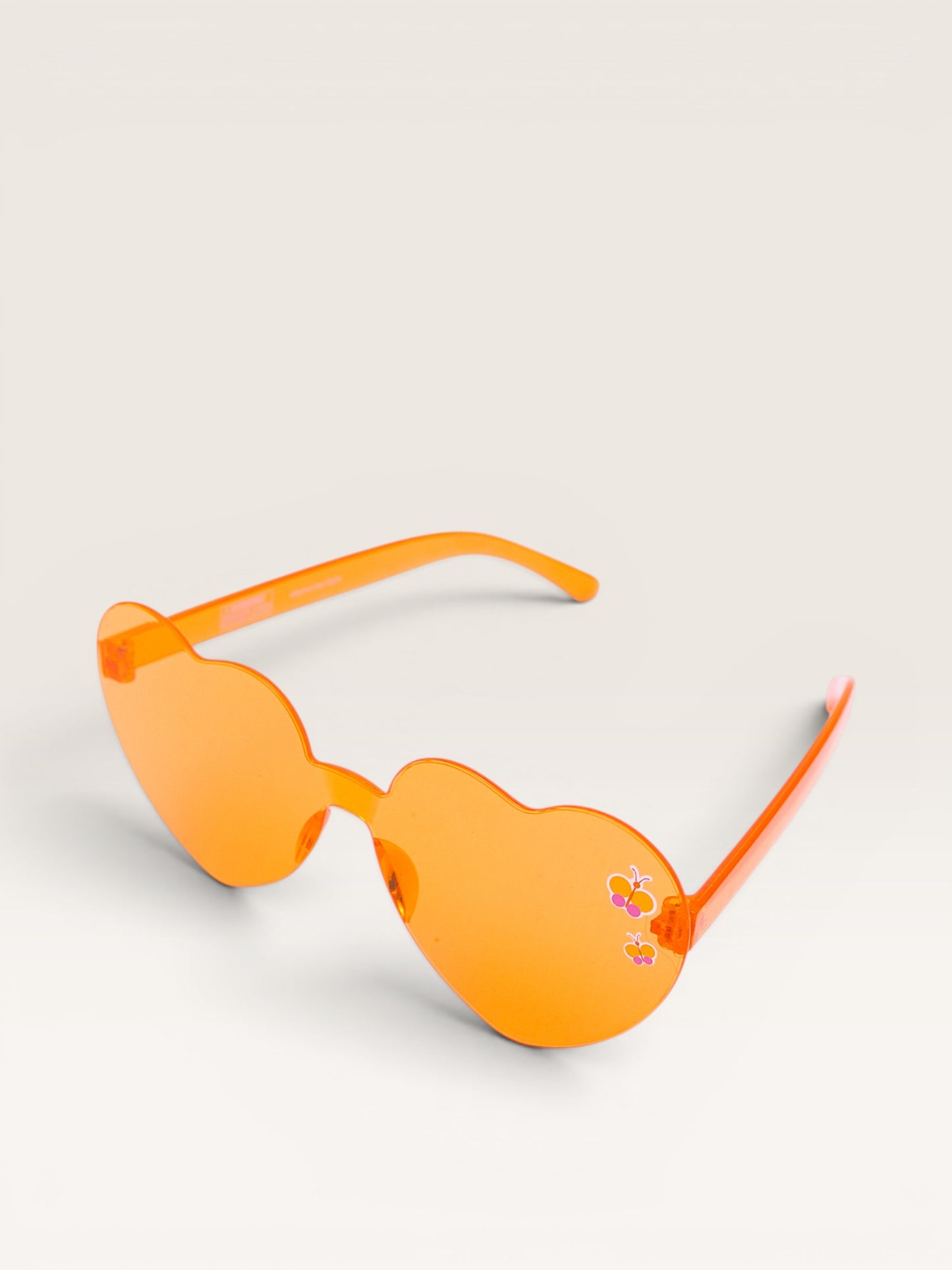 Emma Memma Orange Heart-Shaped Kids Sunglasses – funky dress-up accessory for little ones