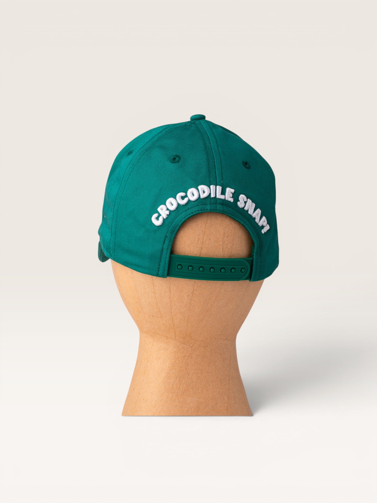 Child wearing Emma Memma Crocodile Snap Cap outdoors