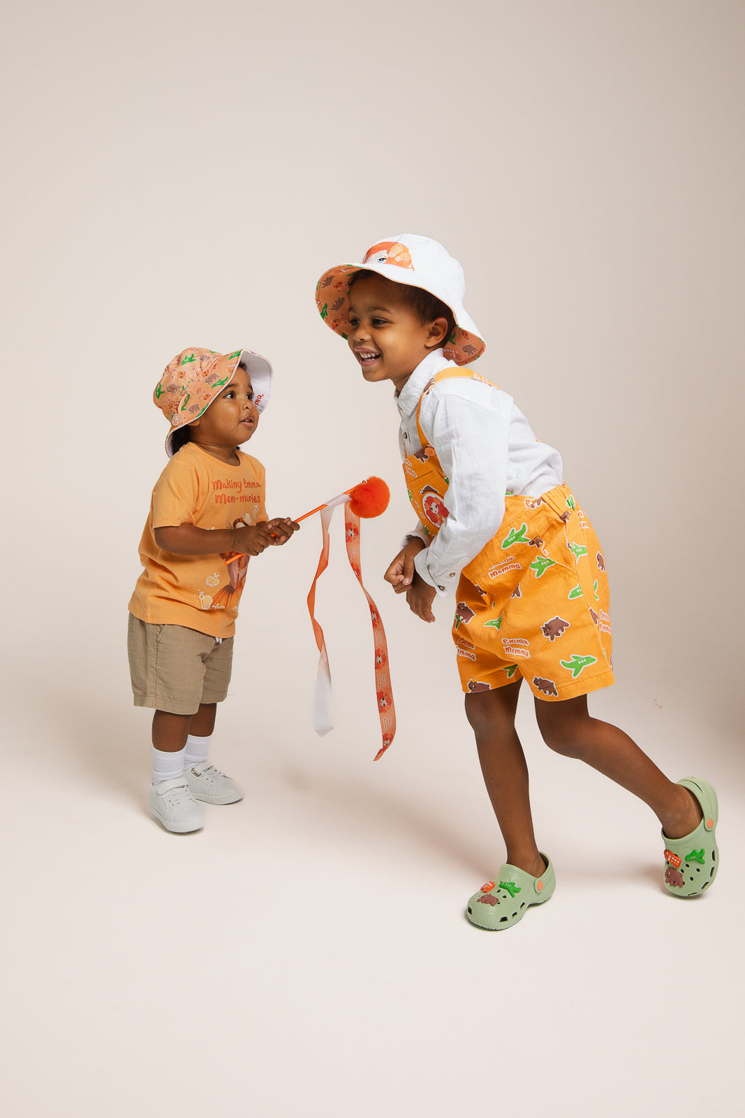 Emma Memma reversible bucket hat worn outdoors in the sun