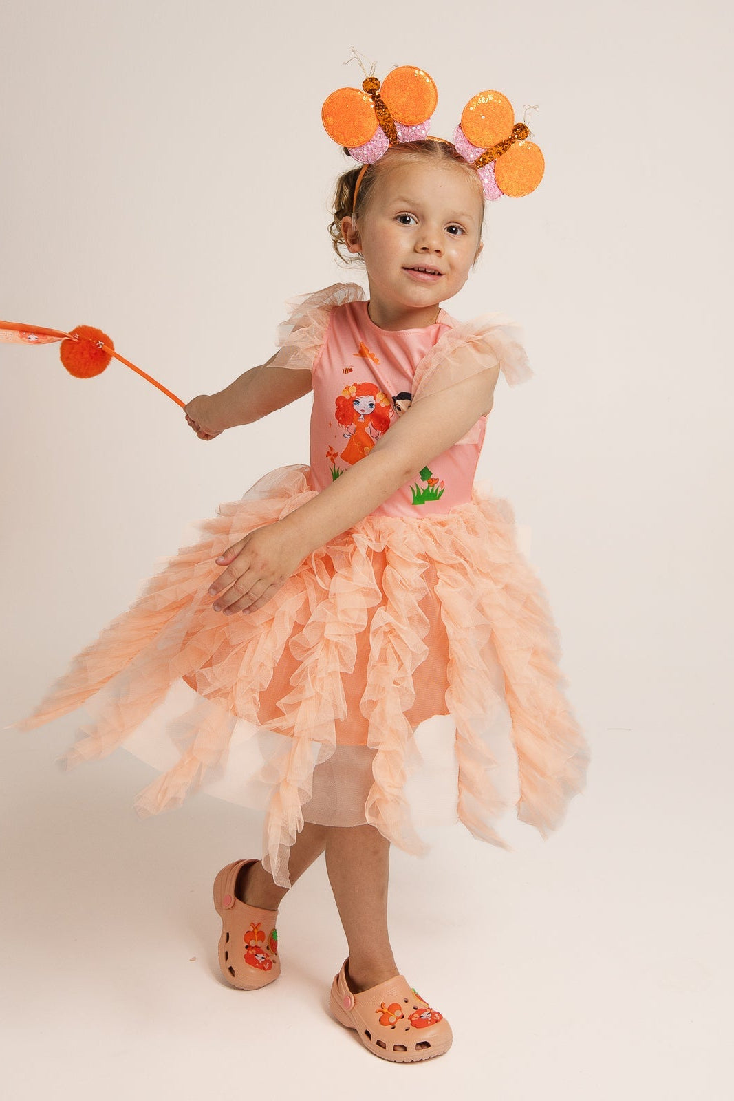 Emma Memma Deluxe Tulle Dress side view showing tulle skirt detail