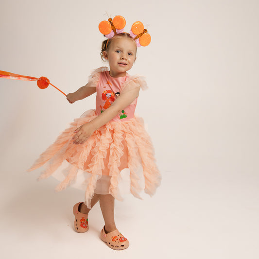 Child wearing Emma Memma Butterfly Headband front view