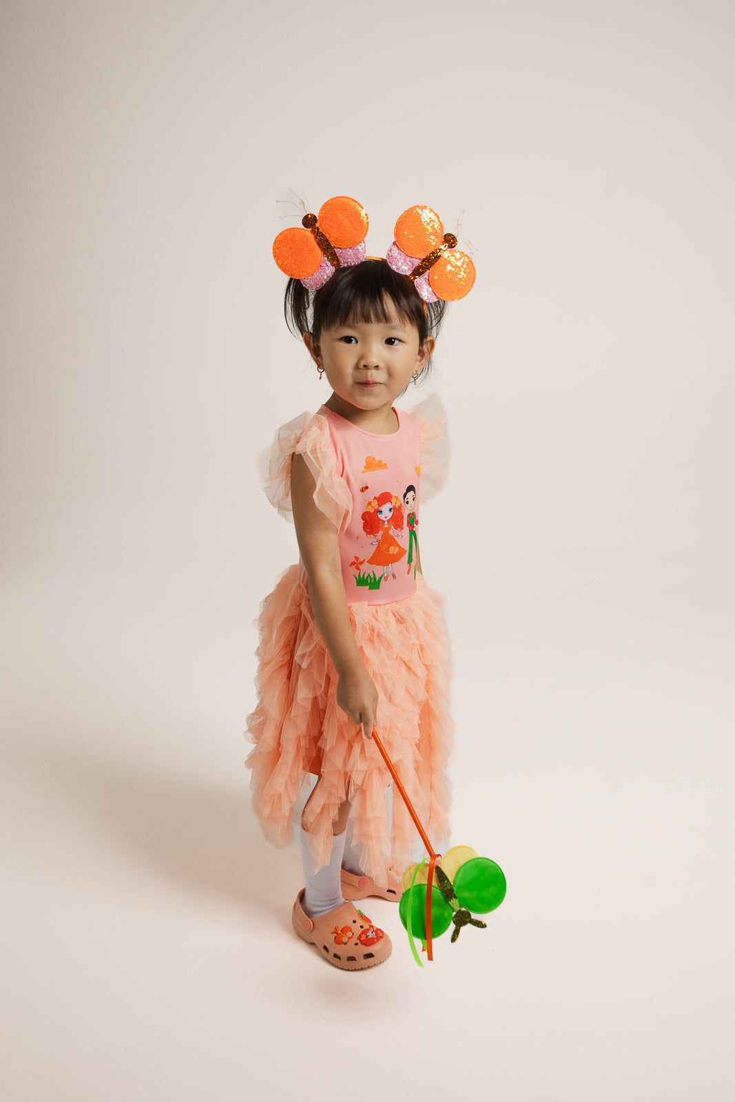 Emma Memma Deluxe Tulle Dress laid flat showing full dress