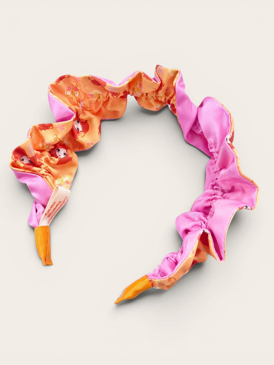 Emma Memma Reversible Frill Headband – two looks in one hair accessory for girls