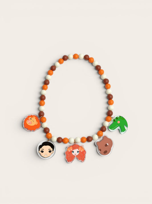 Emma Memma Jungle Picnic Necklace – colourful kids accessory from the Jungle Picnic tour